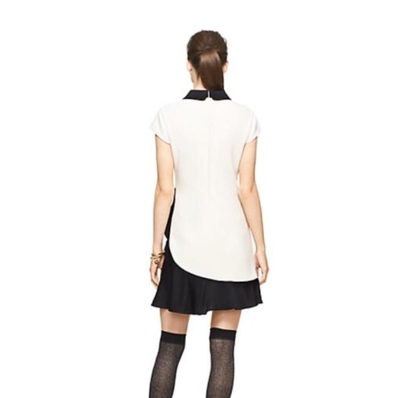 Kate Spade | Color Block Crepe Ruffle Sheath Dress - Picture 2 of 12